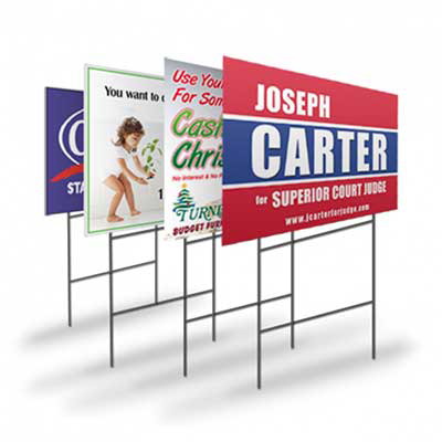 Image of yard signs